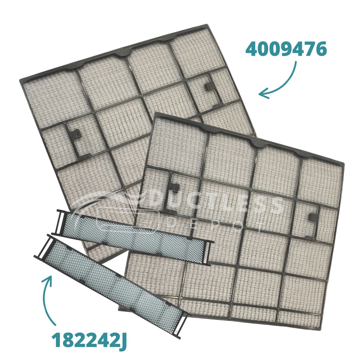 Daikin 4009476 Filters and 182242J Filters with Frames Mini Split Filter Combo at DuctlessDepot.com