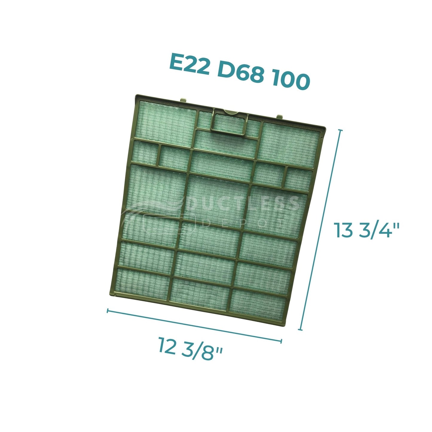 Mitsubishi E22 D68 100 Mini Split Filter 2-Pack at DuctlessDepot.com