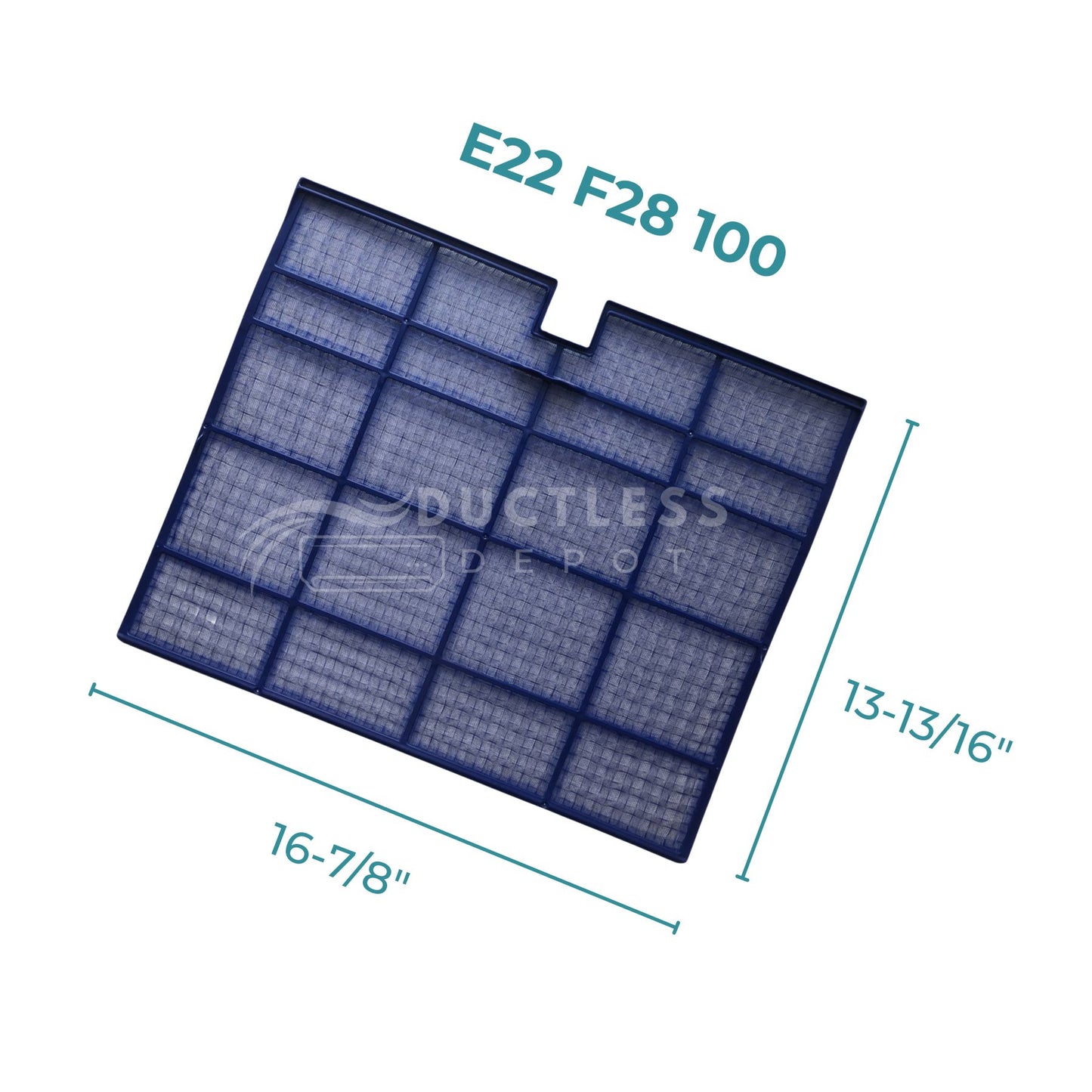 Mitsubishi E22 F28 100 Nano Platinum Mini Split Filter 2-Pack at DuctlessDepot.com