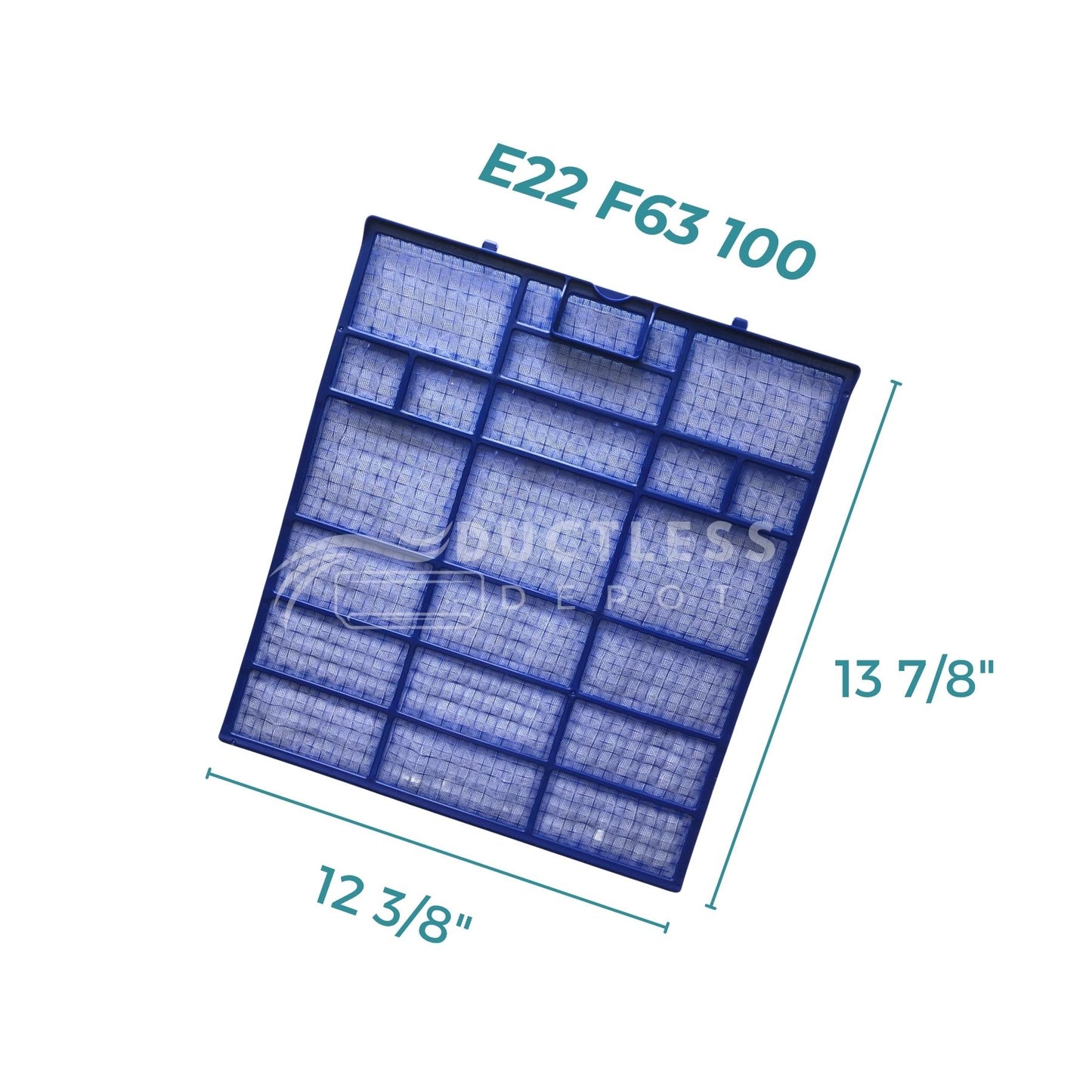 Mitsubishi E22 F63 100 Nano Platinum Mini Split Filter 2-Pack at DuctlessDepot.com