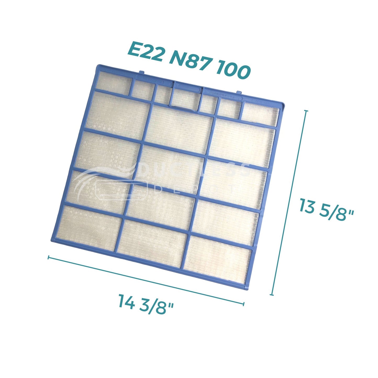 Mitsubishi E22 N87 100 Mini Split Filter 2-Pack at DuctlessDepot.com