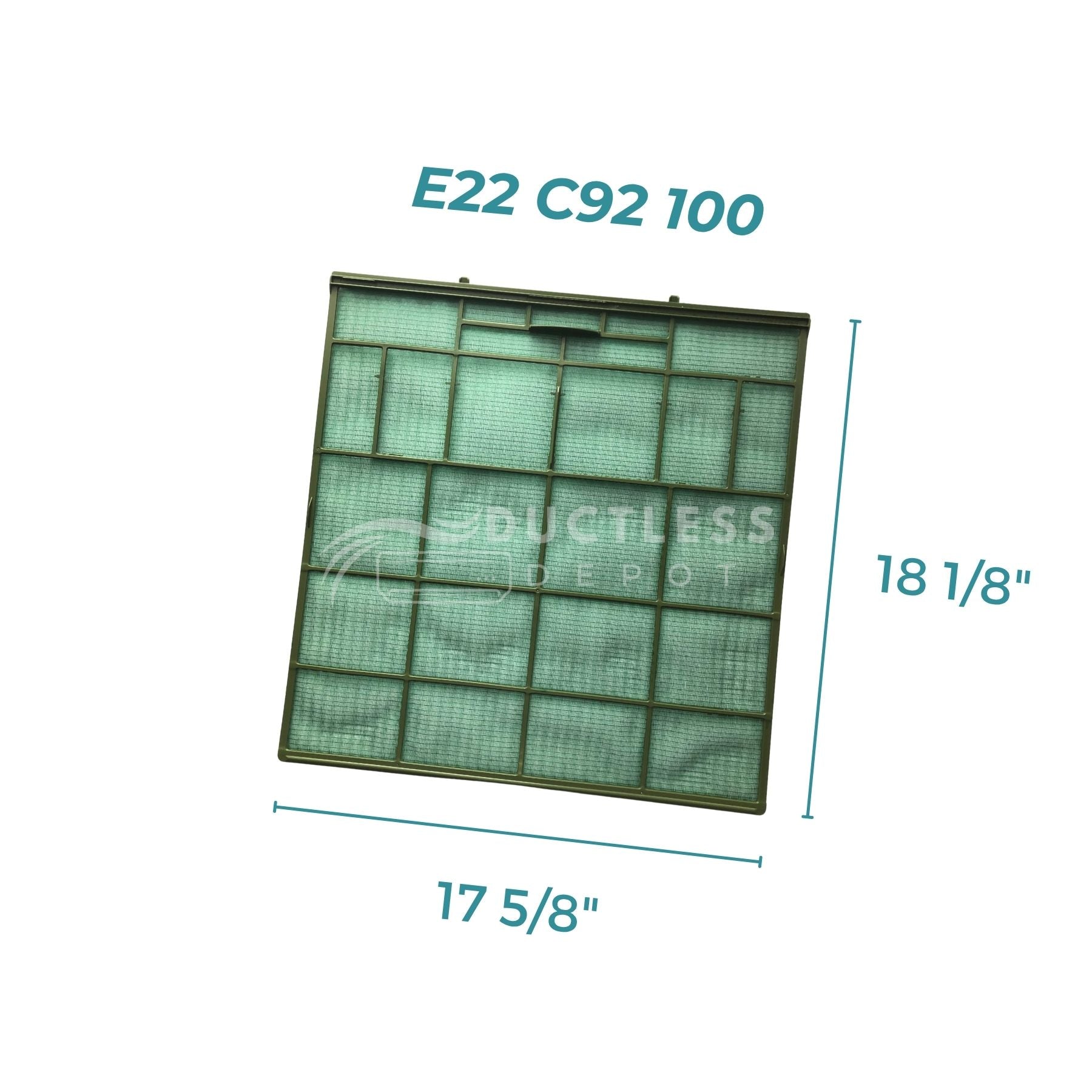 Mitsubishi E22 C92 100 Mini Split Filter 2-Pack at DuctlessDepot.com
